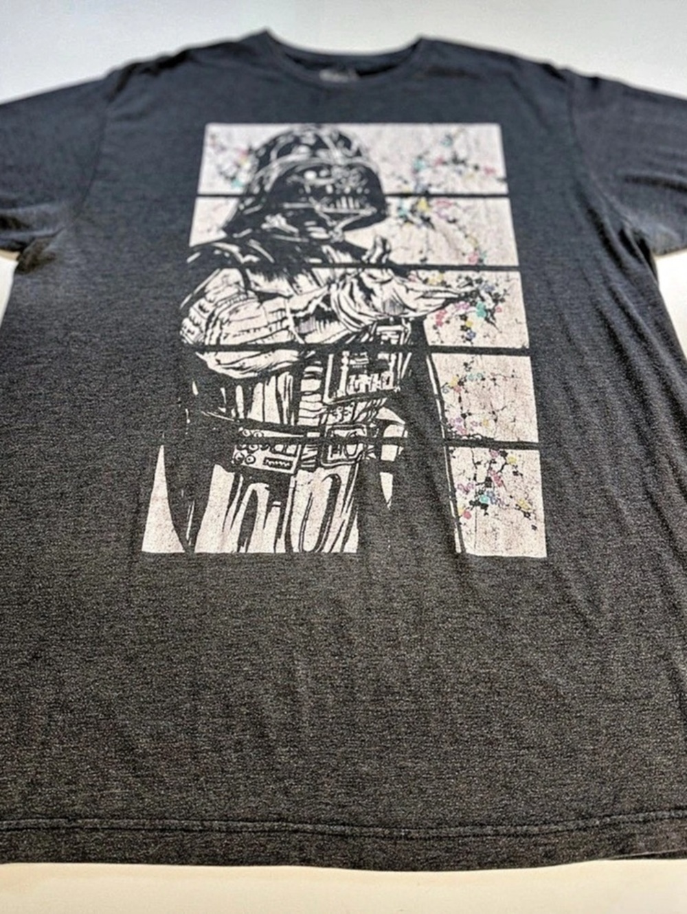 Star Wars Darth Vader Cherry Blossoms T-Shirt Black Medium